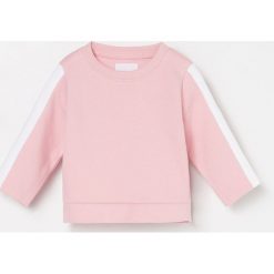 Bluza z lampasami - Różowy. Czerwone bluzy i bluzki niemowlęce Reserved, bez wzorów, bez ramiączek, bez kaptura. Za 39.99 zł.