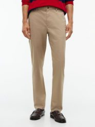 Tommy Hilfiger Spodnie chino dla mężczyzn Mężczyźni Bawełna beżowy, 36-34. Brązowe spodnie materiałowe męskie Tommy Hilfiger, bez wzorów, z bawełny, eleganckie. Za 529.95 zł.