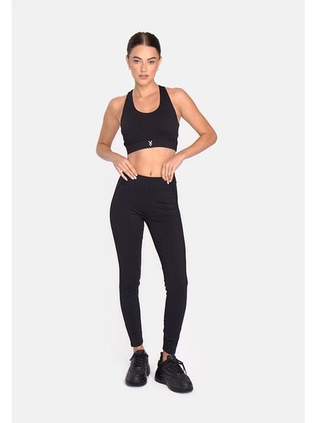 Cardio Bunny Legginsy sportowe w kolorze czarnym rozmiar: M. Czarne legginsy damskie Cardio Bunny, m, bez wzorów, z podwyższonym stanem, outdoorowe. Za 97.51 zł.