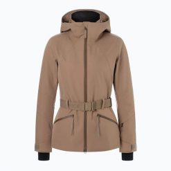Kurtka narciarska damska BOGNER FIRE+ICE Moia 2. Brązowe kurtki damskie na zimę, l, bez wzorów, z materiału, bez kaptura. Za 1,999.00 zł.