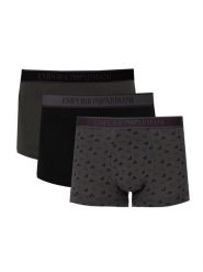 Emporio Armani Bokserki "3 Pack" | 112130 4F717 | Mężczyzna | Czarny, Khaki. Brązowe bokserki męskie Emporio Armani, bez wzorów, z bawełny. W wyprzedaży za 179.00 zł.
