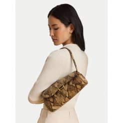 Torebka LAUREN RALPH LAUREN. Brązowe torebki klasyczne damskie Lauren Ralph Lauren, bez wzorów, bez dodatków. Za 1,699.00 zł.