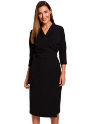 Stylove Sukienka w kolorze czarnym rozmiar: L. Czarne sukienki damskie Stylove, l, bez wzorów, bez kołnierzyka, bez ramiączek, midi. Za 206.42 zł.