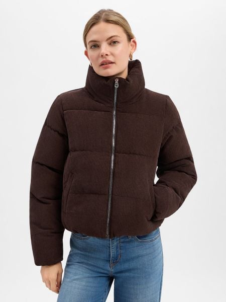 ONLY Damowa pikowana kurtka z sztruksu Kobiety Sztruks brązowy, XL. Brązowe kurtki damskie Only, na zimę, xl, bez wzorów, ze sztruksu, bez kaptura. Za 299.95 zł.