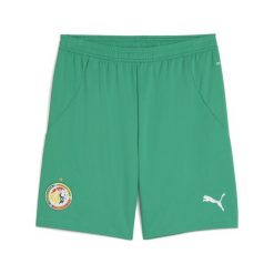 Męskie szorty Senegal 2025 PUMA Sport Green White. Białe szorty męskie Puma, bez kołnierzyka. Za 199.00 zł.