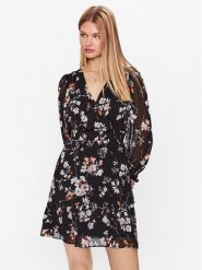 DKNY Sukienka codzienna DD3FI583 Czarny Regular Fit. Czarne sukienki damskie DKNY, na co dzień, bez wzorów, z syntetyku, bez kołnierzyka, bez ramiączek, proste. Za 409.99 zł.