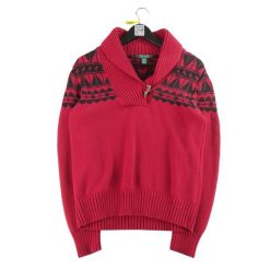 Damski czerwony sweter. Czerwone swetry klasyczne damskie Ralph Lauren, m, bez kołnierzyka. Za 51.08 zł.