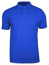 Chabrowa Bawełniana Koszulka POLO -Adriano Guinari- Męska, Krótki Rękaw, z Kołnierzykiem, Casualowa. Niebieskie koszulki polo męskie Adriano Guinari, m, bez wzorów, z bawełny, bez ramiączek. Za 99.00 zł.