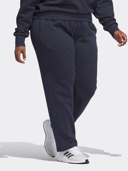 Adidas Spodnie dresowe w kolorze granatowym rozmiar: 3X. Niebieskie spodnie dresowe damskie Adidas, bez wzorów, z dresówki. Za 144.95 zł.