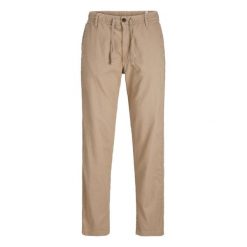 Spodnie Jack & Jones Kane Hybrid crockery. Spodnie materiałowe męskie Jack&Jones, bez wzorów, z bawełny, biznesowe. Za 177.62 zł.