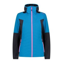 Damska kurtka z kapturem CMP. Niebieskie kurtki damskie CMP, bez wzorów, z kapturem. W wyprzedaży za 527.85 zł.