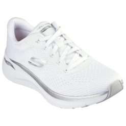 Buty do chodzenia damskie Skechers Bkrg Arch Fit. Białe obuwie do biegania damskie Skechers, Skechers Sport. Za 429.99 zł.
