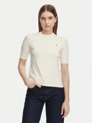 Tommy Hilfiger Sweter WW0WW49705 Żółty Slim Fit. Żółte swetry klasyczne damskie Tommy Hilfiger, l, z syntetyku, bez kołnierzyka. Za 369.99 zł.