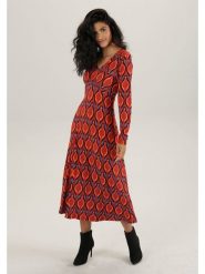 Aniston Sukienka w kolorze czerwonym rozmiar: 36. Czerwone sukienki damskie Aniston, bez wzorów, z wiskozy, bez kołnierzyka, bez ramiączek, maxi. Za 95.99 zł.