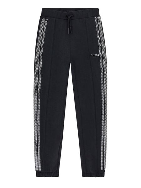 Guess Spodnie dresowe J6RB17 KCAY2 Czarny Regular Fit. Czarne spodnie dziewczęce Guess, z dresówki. Za 299.99 zł.