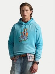 Polo Ralph Lauren Bluza 710B14624001 Niebieski Regular Fit. Niebieskie bluzy bez kaptura męskie Polo Ralph Lauren, m, z bawełny. Za 1,298.99 zł.