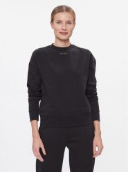 Calvin Klein Bluza Metallic Micro Logo Sweatshirt K20K206961 Czarny Regular Fit. Czarne bluzy bez kaptura damskie CALVIN KLEIN, xl, z syntetyku. Za 279.99 zł.
