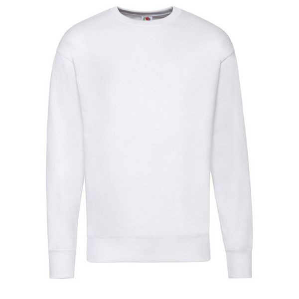 Lekka Męska Bluza Z Kapturem. Białe bluzy z kapturem męskie Fruit of the Loom, l. Za 59.99 zł.