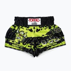 Spodenki treningowe męskie YOKKAO Angry Bull Muay Thai. Czarne szorty męskie YOKKAO, bez kołnierzyka. Za 289.99 zł.