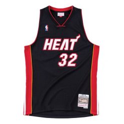 Koszulka Nba Miami Heat Shaquille O'Neal. Czarne t-shirty damskie Mitchell & Ness, m, bez wzorów, z poliesteru, bez kołnierzyka. Za 559.00 zł.