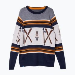 Sweter męski KAVU Highline. Niebieskie swetry męskie KAVU, m, bez wzorów, bez kołnierzyka. Za 289.99 zł.