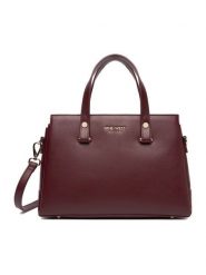 Nine West Torebka CEO-MAINE-LDA8203 Bordowy. Czerwone torebki klasyczne damskie Nine West, bez wzorów, z materiału, bez dodatków. Za 279.99 zł.