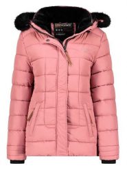 Geographical Norway Kurtka pikowana w kolorze jasnoróżowo-czarnym rozmiar: XL. Czarne kurtki damskie Geographical Norway, xl, bez wzorów, bez kaptura. Za 281.10 zł.