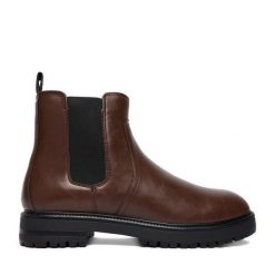 Sztyblety Lanetti. Brązowe sztyblety męskie Lanetti, bez zapięcia. Za 189.99 zł.