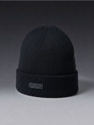 Bawełniana czapka beanie - czarny. Czarne czapki męskie Sinsay, bez wzorów, z bawełny. Za 19.99 zł.
