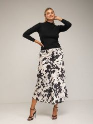 Tantra Spódnica w kolorze kremowym rozmiar: L. Brązowe spódniczki damskie Tantra, l, bez wzorów, midi, proste. Za 152.99 zł.