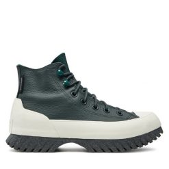 Botki Converse. Brązowe botki damskie Converse, retro, bez obcasa, na płaskiej podeszwie, bez zapięcia. Za 529.99 zł.