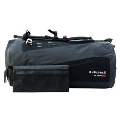 Wodoodporna torba podróżna - Rackham 80L - IP66. Czarne torby podróżne damskie ZULUPACK, bez wzorów. Za 925.00 zł.