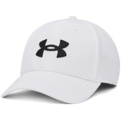 Czapka Under Armour Blitzing Cap, Dla obu płci. Białe czapki męskie Under Armour, bez wzorów, z poliesteru, sportowe. Za 208.99 zł.