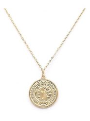 MOODE Naszyjnik "Annabella" z zawieszką - dł. 41 cm rozmiar: onesize. Żółte naszyjniki damskie MOODE, ze stali. Za 52.99 zł.