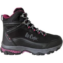 Buty Lee Cooper W LCJ-23-01-2020LA czarne. Czarne buty sportowe na co dzień damskie bez wzorów, z softshellu. Za 303.88 zł.