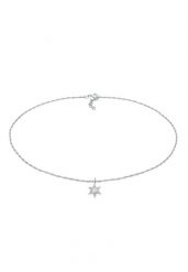 Elli Damski Choker Gwiazda Astro z opalem w srebrze próby 925 Sterling Silver Naszyjniki 1 ct. Szare naszyjniki damskie Elli, na co dzień, srebrne. Za 208.99 zł.