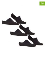 Falke Sportowe skarpety-stopki (3 pary) w kolorze czarnym rozmiar: 44/45. Czarne skarpetki męskie Falke, bez wzorów. Za 65.99 zł.