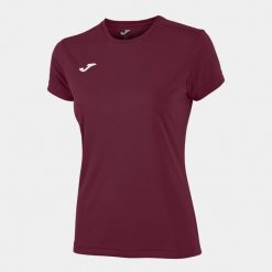 Koszulka do biegania damska Joma Combi z krótkim rękawem. Brązowe bluzki damskie Joma, xs, bez wzorów, sportowe, bez kołnierzyka, bez ramiączek. Za 59.99 zł.