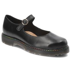 Czarne Półbuty Armodo Płaskie Obuwie Damskie. Czarne półbuty damskie Armodo, bez wzorów, ze skóry, eleganckie, bez obcasa, na płaskiej podeszwie. Za 369.00 zł.