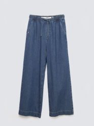 Jeansy damskie wide z pasem na gumkę niebieskie Suzie 387. Niebieskie jeansy damskie Big Star, z podwyższonym stanem. Za 299.99 zł.