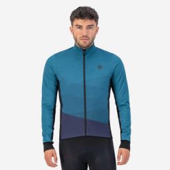 Kurtka rowerowa męska Rogelli Tarax. Niebieskie kurtki męskie Rogelli, m, bez wzorów, rowerowe. W wyprzedaży za 270.00 zł.