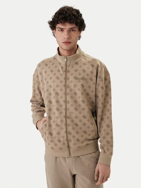 Guess Bluza Z6GQ07 K2849 Beżowy Relaxed Fit. Brązowe bluzy bez kaptura męskie Guess, m, z syntetyku. Za 519.99 zł.