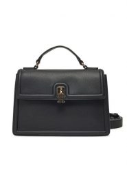Tommy Hilfiger Torebka Th Eternity Mini Satchel AW0AW17176 Czarny. Czarne torebki klasyczne damskie Tommy Hilfiger, bez wzorów, ze skóry, bez dodatków. Za 349.99 zł.