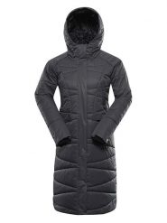 Alpine Pro Płaszcz zimowy "Golena" w kolorze antracytowym rozmiar: M/L. Czarne płaszcze damskie Alpine Pro, na zimę, l, bez wzorów, z puchu. Za 378.54 zł.