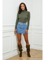 L'armoire de Suzette Golf w kolorze khaki rozmiar: 34/36. Brązowe golfy damskie L'armoire de Suzette, l, bez wzorów, z kaszmiru, bez ramiączek. Za 104.99 zł.