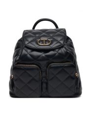 TWINSET Plecak 251TB7371 Czarny. Czarne plecaki damskie Twinset, bez wzorów, ze skóry. Za 609.99 zł.