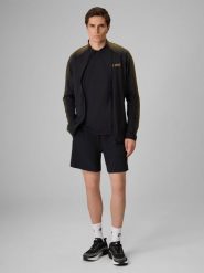 4F Spodenki treningowe szybkoschnące męskie 4F x Robert Lewandowski - czarne S. Czarne szorty sportowe męskie 4f, l, z materiału, do biegania. Za 169.99 zł.
