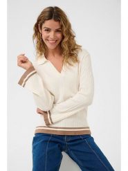 Cream Sweter w kolorze kremowym rozmiar: XS. Brązowe swetry klasyczne damskie Cream, xs, bez kołnierzyka. Za 88.64 zł.