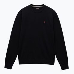 Sweter męski Napapijri Droz 5. Czarne swetry męskie Napapijri, l, bez wzorów, bez kołnierzyka. Za 279.99 zł.
