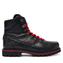Trapery Bogner. Czarne buty zimowe męskie Bogner, bez zapięcia. Za 2,199.00 zł.
